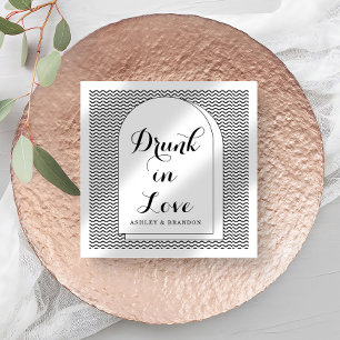 Modern Abstract Minimal Wedding Napkins