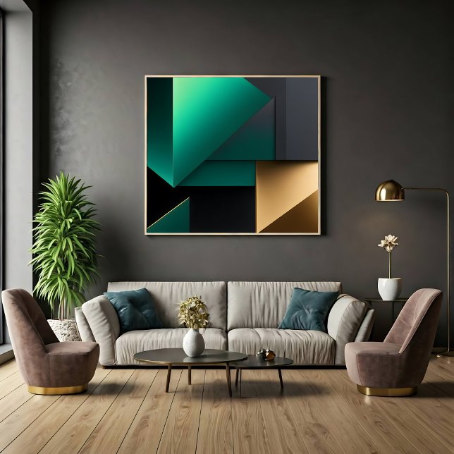 Modern Abstract Minimalist Shapes Canvas Print (Creator Uploaded)