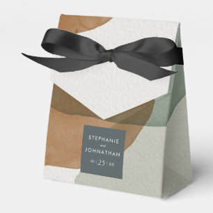 Modern Abstract Minimalistic Wedding Favour Box