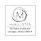Modern Abstract Monogram Return Address Stamp