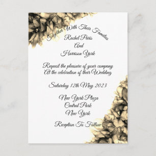 Modern Abstract Natural Elegant Haze wedding Invi Postcard