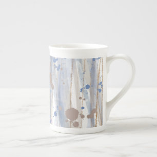 Modern Abstract Nature Art Brushstrokes Bone China Mug