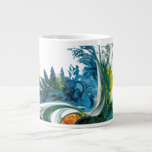 Modern Abstract Nature Shapes – Speciality Jumbo Large Coffee Mug