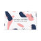 Modern abstract navy blue pastel pink geometric pa