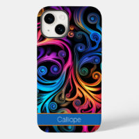 Modern Abstract Neon Colour Swirls