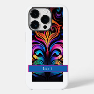 Modern Abstract Neon Colours iPhone 14 Pro Case