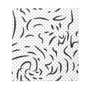 Modern Abstract Notepad   Minimalist Desk Gift