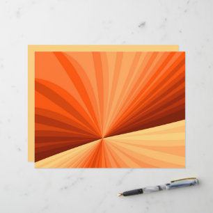Modern Abstract Orange Red Vanilla Graphic Fractal