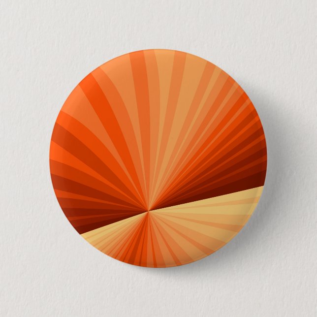 Modern Abstract Orange Red Vanilla Graphic Fractal 6 Cm Round Badge (Front)