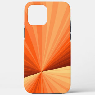 Modern Abstract Orange Red Vanilla Graphic Fractal iPhone 12 Pro Max Case