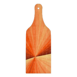 Modern Abstract Orange Red Vanilla Graphic Fractal Cutting Board