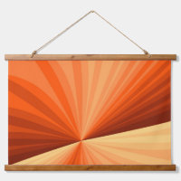 Modern Abstract Orange Red Vanilla Graphic Fractal