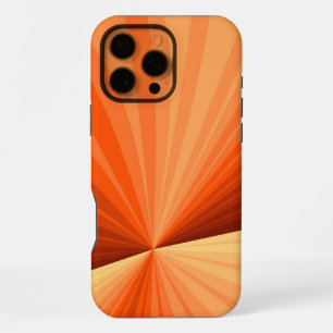 Modern Abstract Orange Red Vanilla Graphic Fractal iPhone 16 Pro Max Case