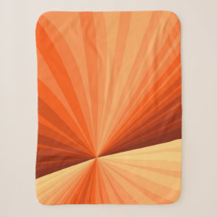 Modern Abstract Orange Red Vanilla Graphic Fractal Sherpa Blanket