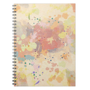 Modern Abstract Paint Splashes Notebook