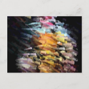 Modern Abstract Painting Art Postcard