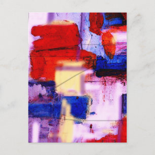 Modern Abstract Painting Art Print Postcard