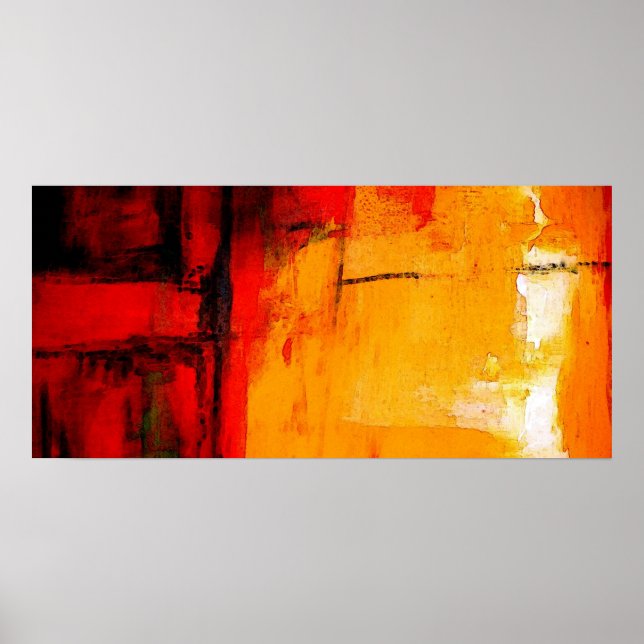 Modern Abstract Painting Art Print Poster (Front)