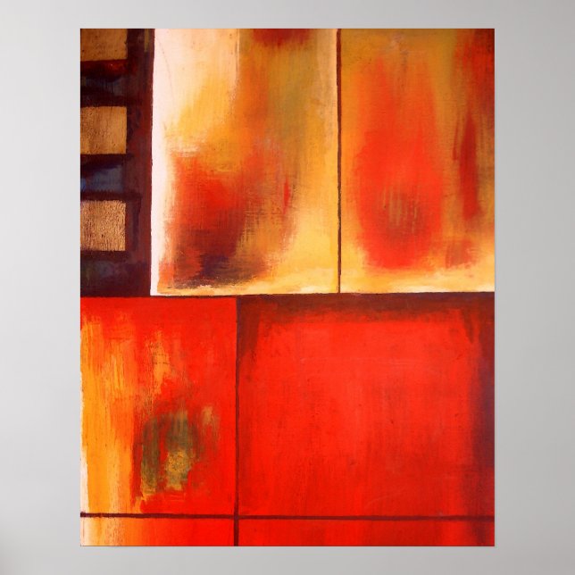 Modern Abstract Painting Art Print Poster (Front)