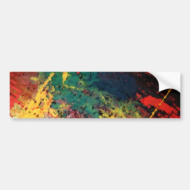Modern Abstract Painting Bumper Sticker (Front)