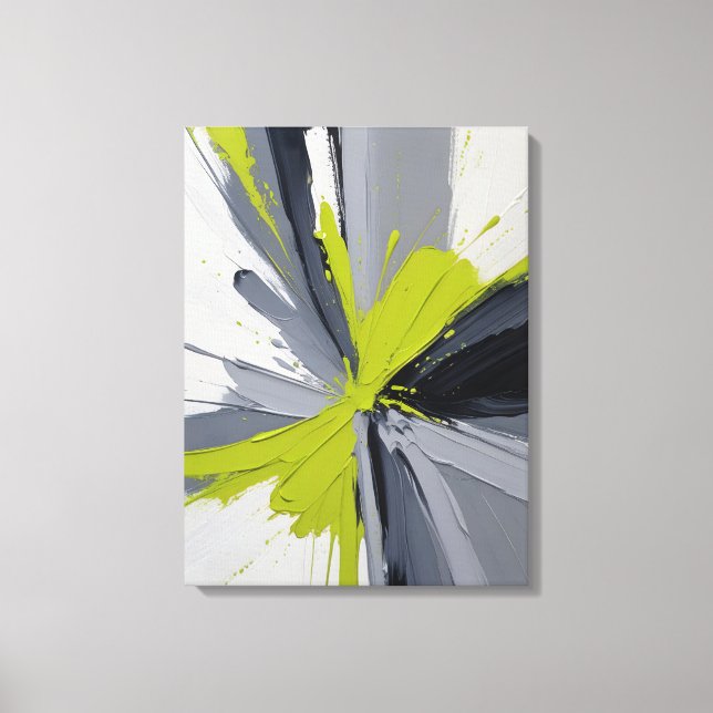 Modern Abstract Painting Canvas Print (Front)