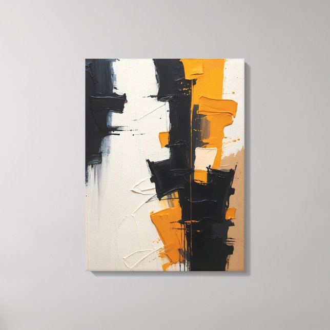 Modern Abstract Painting Canvas Print (Front)