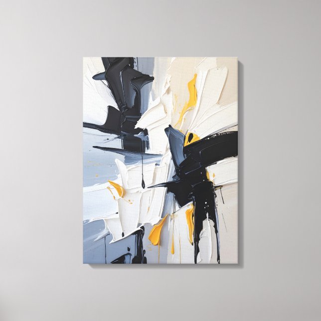 Modern Abstract Painting Canvas Print (Front)