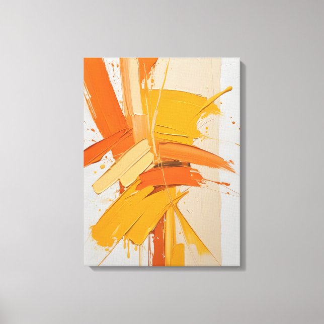 Modern Abstract Painting Canvas Print (Front)