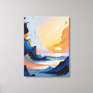 Modern Abstract Painting Canvas Print