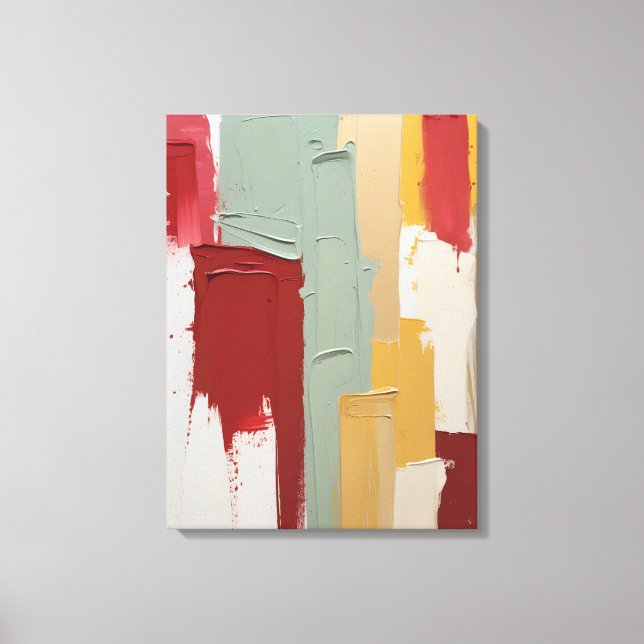 Modern Abstract Painting Canvas Print (Front)