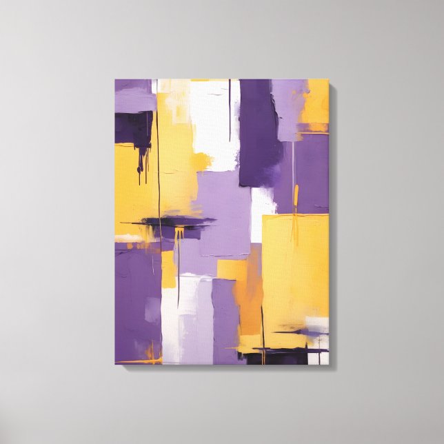 Modern Abstract Painting Canvas Print (Front)