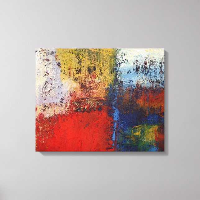 Modern Abstract Painting Canvas Print (Front)