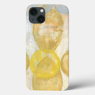 Modern Abstract Painting on Newsprint iPhone 13 Case