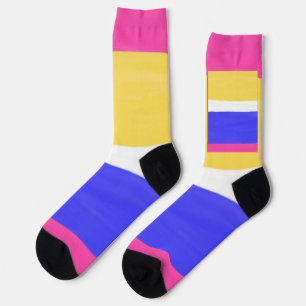 modern abstract painting socks
