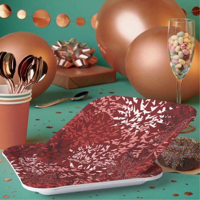 Modern Abstract Paper Plate (Multi)