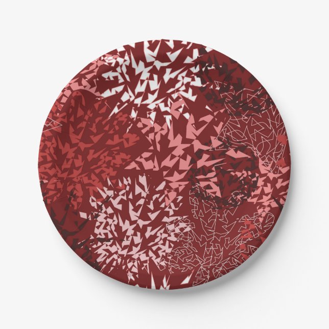 Modern Abstract Paper Plate (Front)