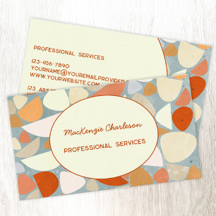 Modern Abstract Pastel Business Card