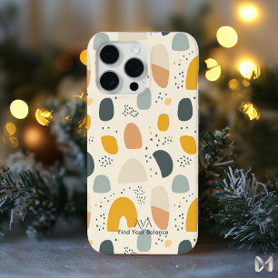 Modern Abstract Pastel - Minimalist Organic iPhone 15 Pro Max Case