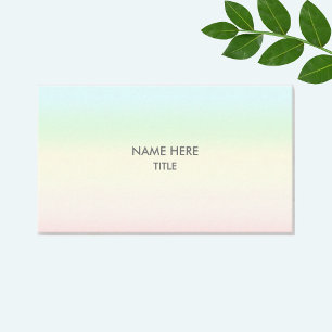 Modern abstract pastel multicolored shades business card