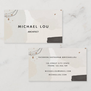 Modern Abstract Pastel NeutralTrendy Business Card