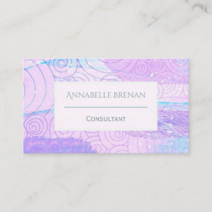 Modern Abstract Pastel Pattern Business Card