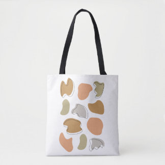 Modern Abstract Pastel Shapes Tote Bag