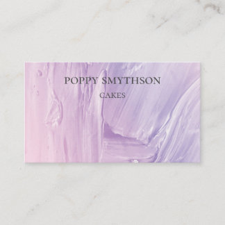 Modern Abstract Pastel Textured Business Card