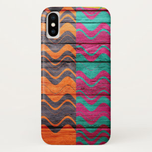 Modern Abstract Pastel Wood iPhone X Case