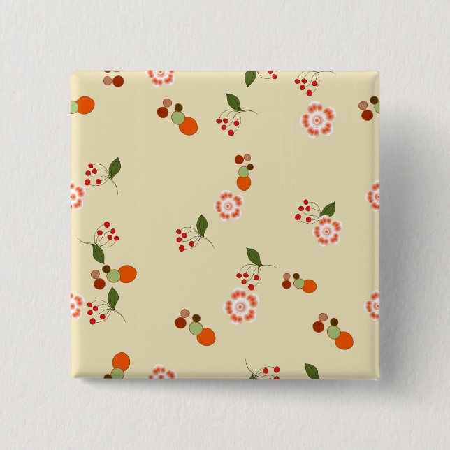 Modern Abstract Pattern 15 Cm Square Badge (Front)