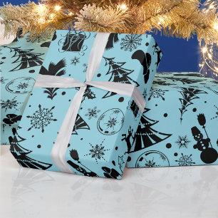 Modern Abstract Pattern Christmas Wrapping Paper