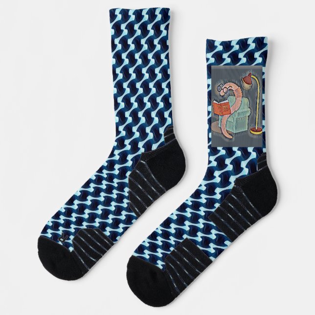 Modern abstract pattern design 1205 - Socks (Left)