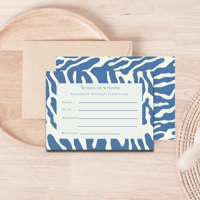 Modern abstract Pattern graduation words of wisdom Enclosure Card (Creator Uploaded)