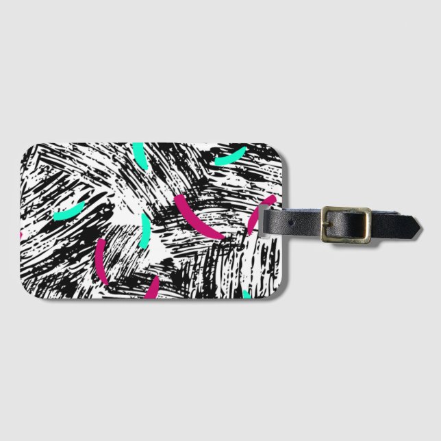 Modern Abstract pattern. Luggage Tag (Front Horizontal)