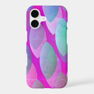 Modern Abstract Pattern Magenta Purple Pink Teal